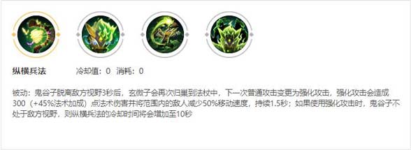 鬼谷子被动技能